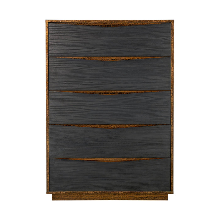 Kayner - 5-Drawer Chest - Charcoal