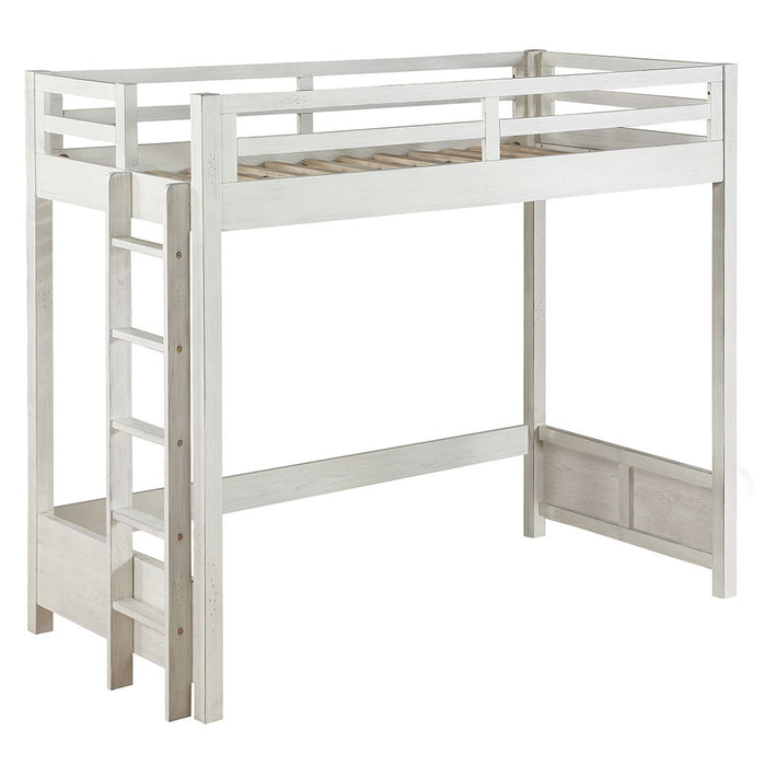 Celerina - Twin Loft Bed - Weathered White