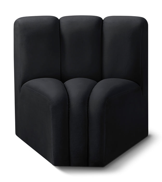Arc - Velvet Curved Corner Chair