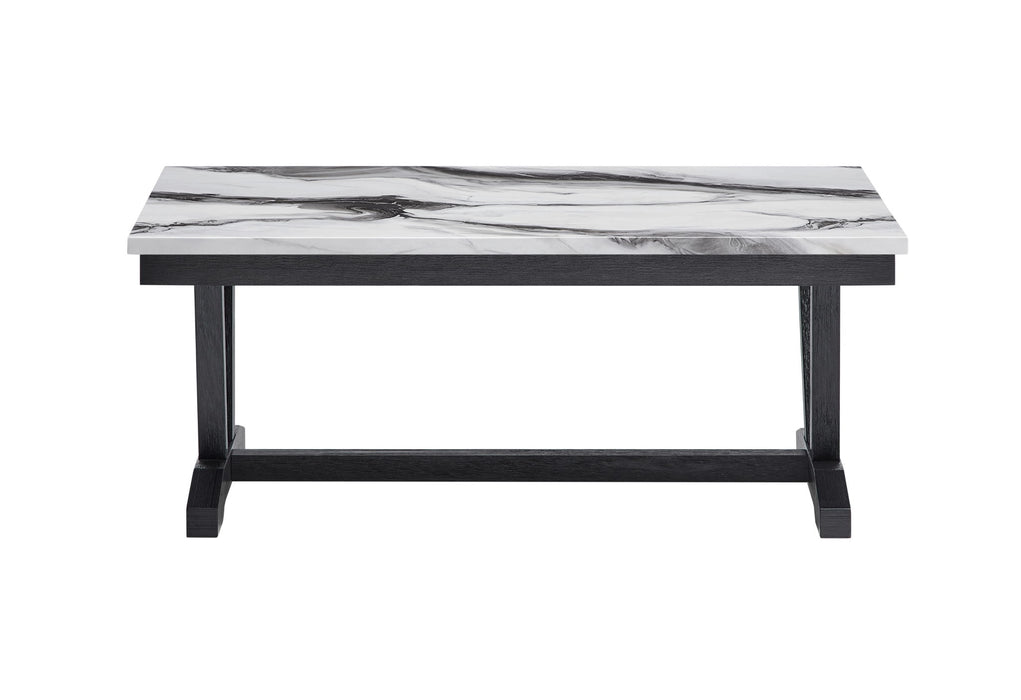 T1319 - Coffee Table - Black / White