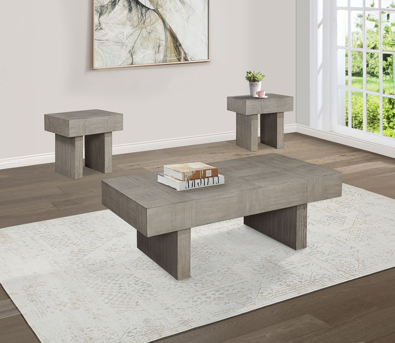 Crawley - Table Set (Coffee & 2 End Tables) - Light Brown