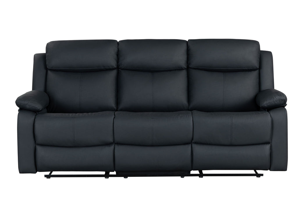 U6026 - Console Reclining Loveseat With LED - Black