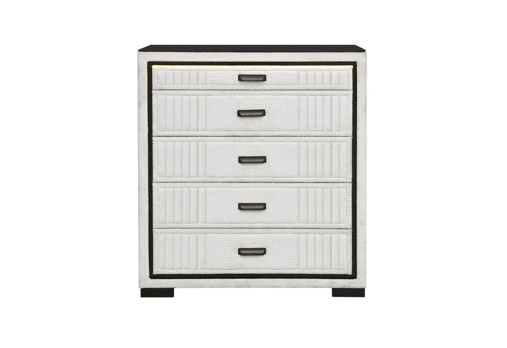 Isabella - Chest With LED - Black / White