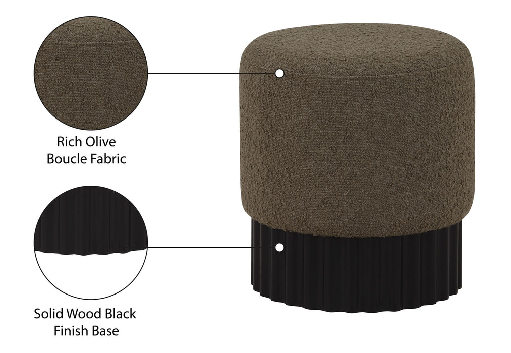 Veranda - Ottoman / Stool With Black Base