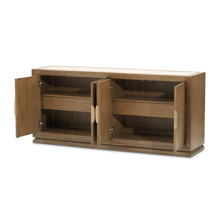 Portrait - Sideboard With LED Lights - Sienna Brown