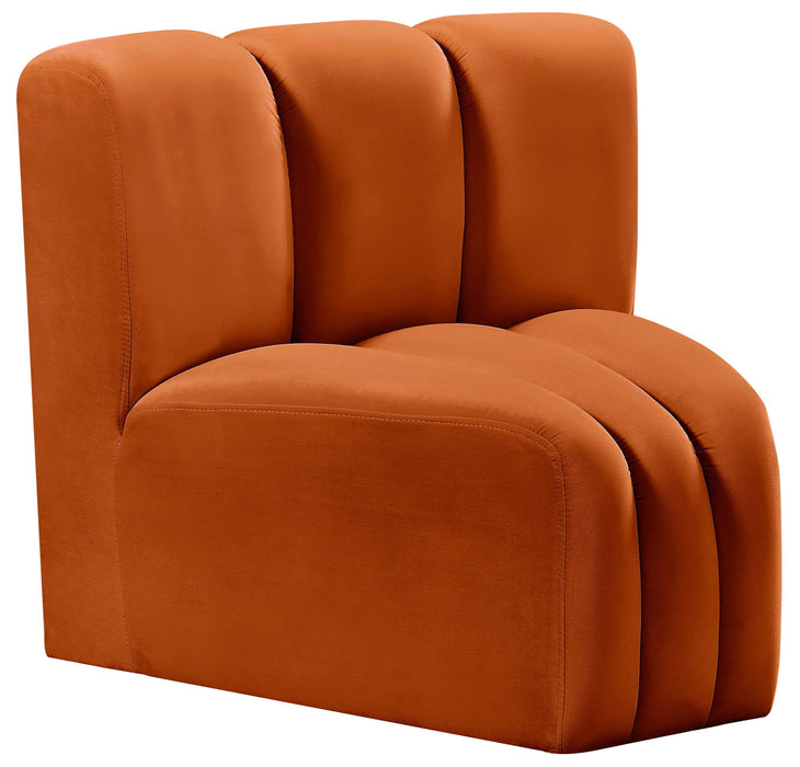 Arc - Velvet Curved Corner Chair