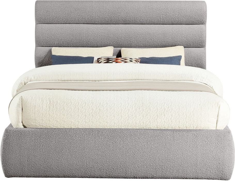 Adam - Boucle Fabric Bed With 52" Headboard
