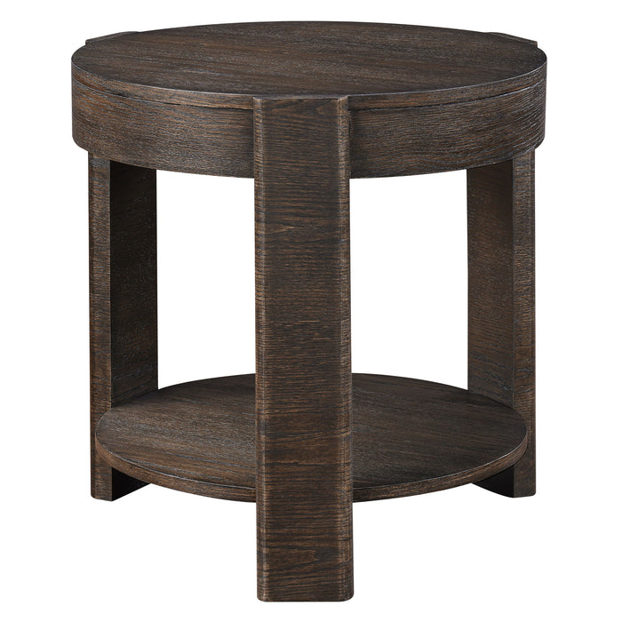 Salina - 3 Piece Round Occasional Set - Espresso