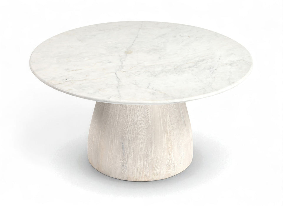 Liona - Marble And Mango Wood Table