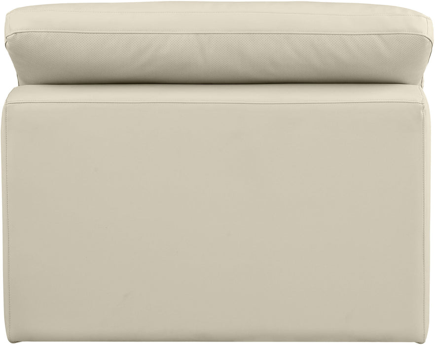 Comfy - Faux Leather Armless Chair