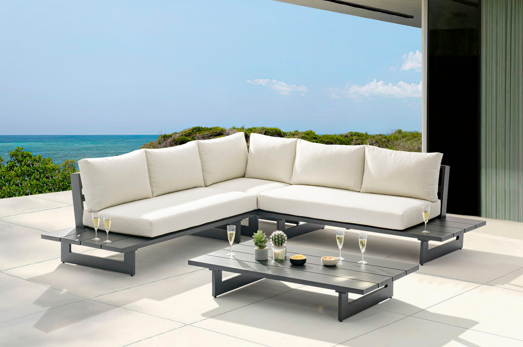 Maldives - Water Resistant Outdoor Patio Sectional With Gray Frame