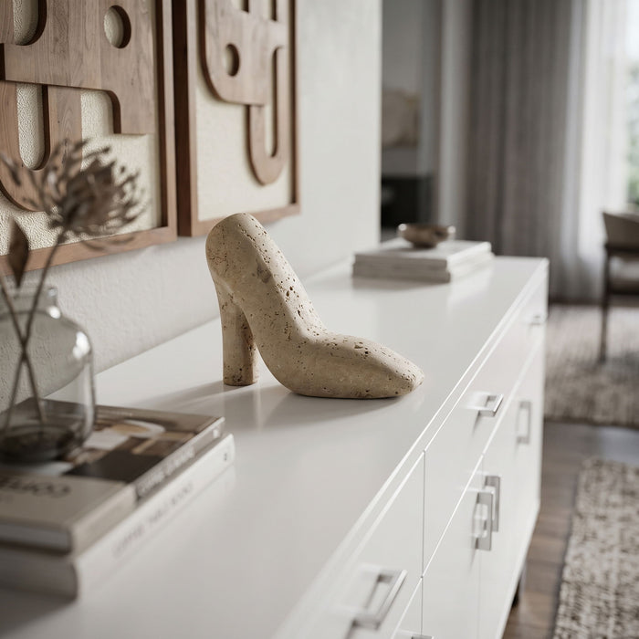 Meryl - Travertine Tabletop Object
