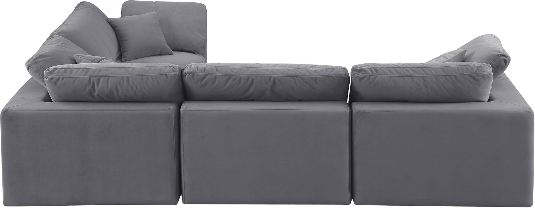 Comfy - 4 Piece Velvet Modular Sectional