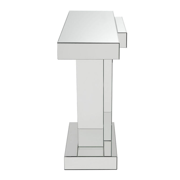Nysa - 32"H Console Table - Mirrored & Faux Crystals