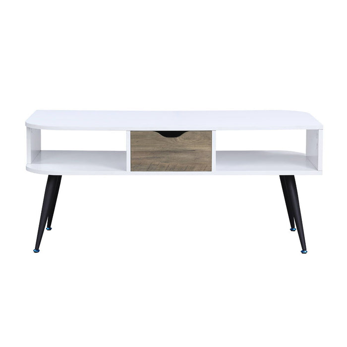 Halima - Coffee Table - White & Black