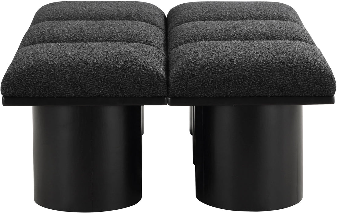 Pavilion - 6 Piece Modular Bench With Black Base