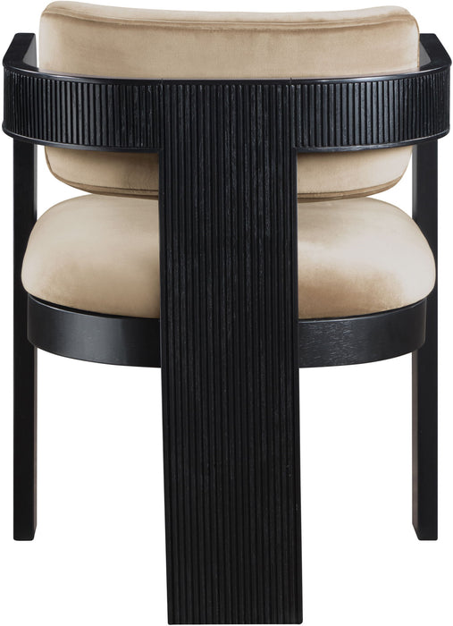 Sacha - Velvet Dining Chair With Black Base (Set of 2)