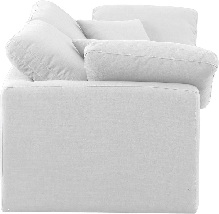 Indulge - Linen 2 Piece Modular Sofa - White