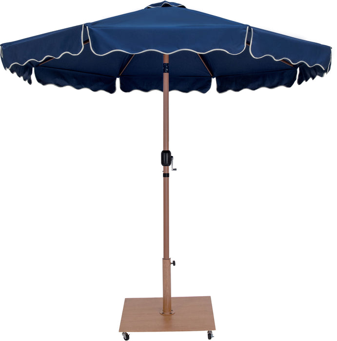 Amalfi - Aluminum Patio Umbrella - Light Brown Base / Light Brown Pole