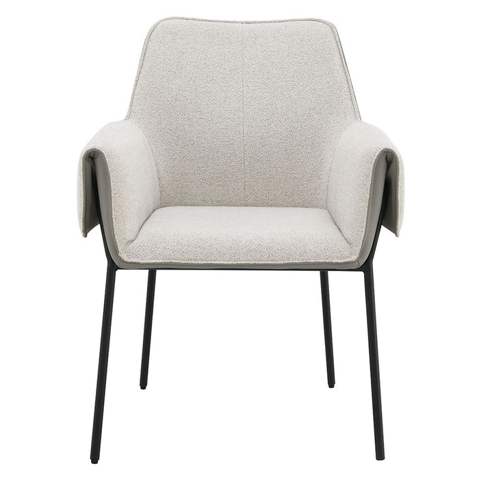 Jirina - Arm Chair Set of 2) - Beige Chenille