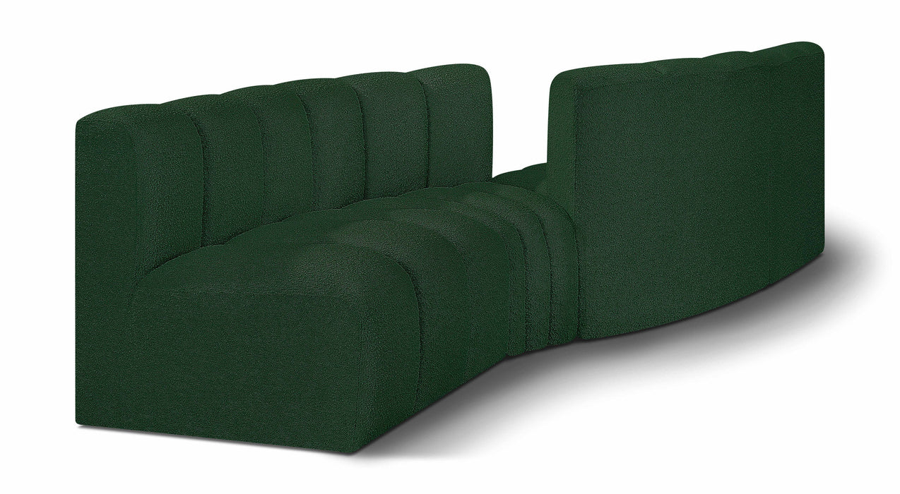 Arc - Boucle Fabric 4 Piece Sofa