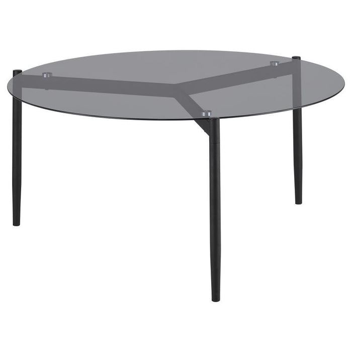 Rosalie - Round Smoked Glass Top Table