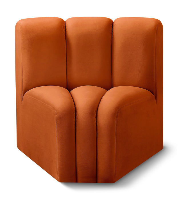 Arc - Velvet Curved Corner Chair