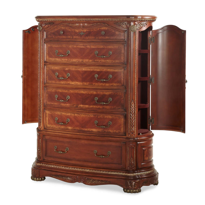 Cortina - 6-Drawer Chest - Honey Walnut