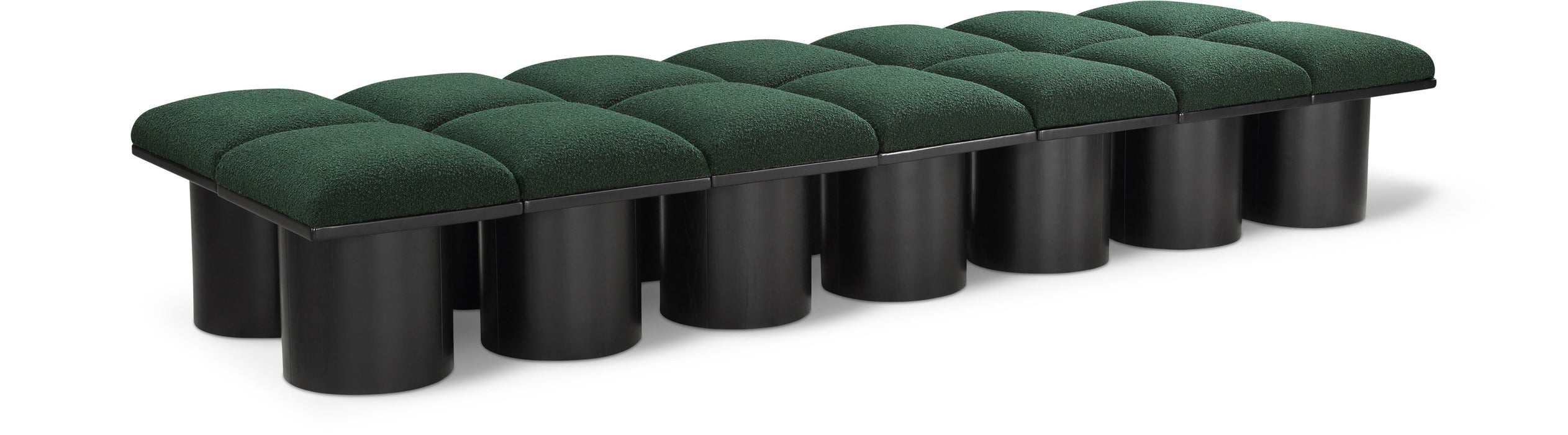 Pavilion - 14 Piece Modular Bench With Black Base