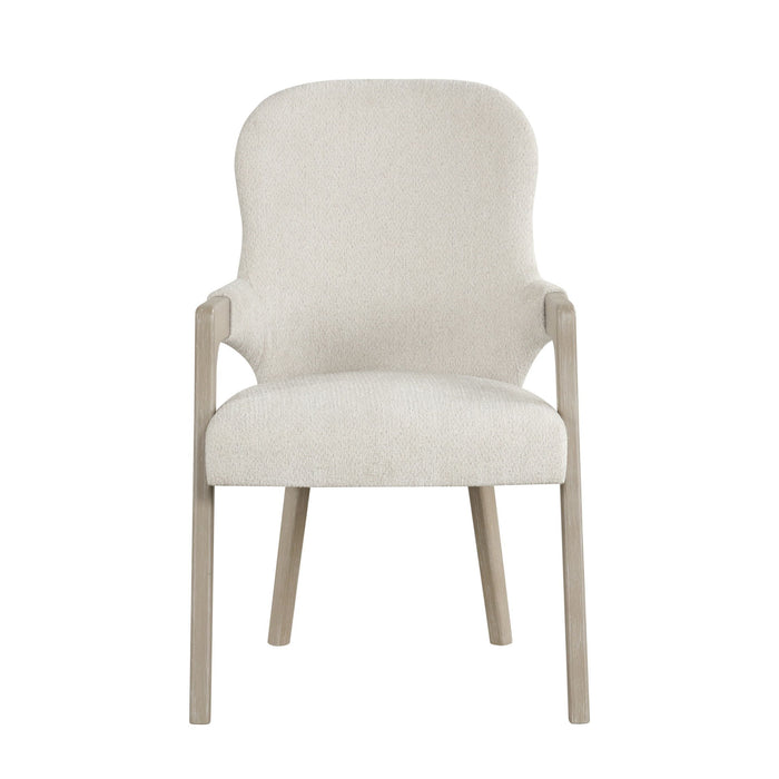 Gwendolyn - Upholstered Arm Chair (Set of 2) - Cerused Taupe