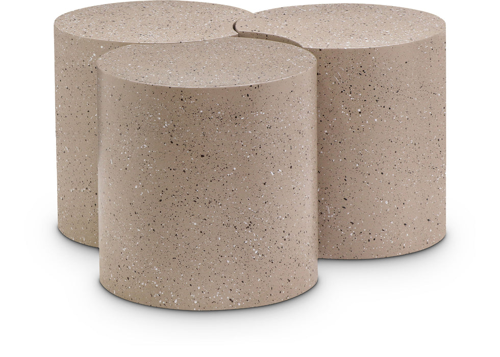 Dimple - 3 Piece Modular Coffee Table - Terazzo Finish