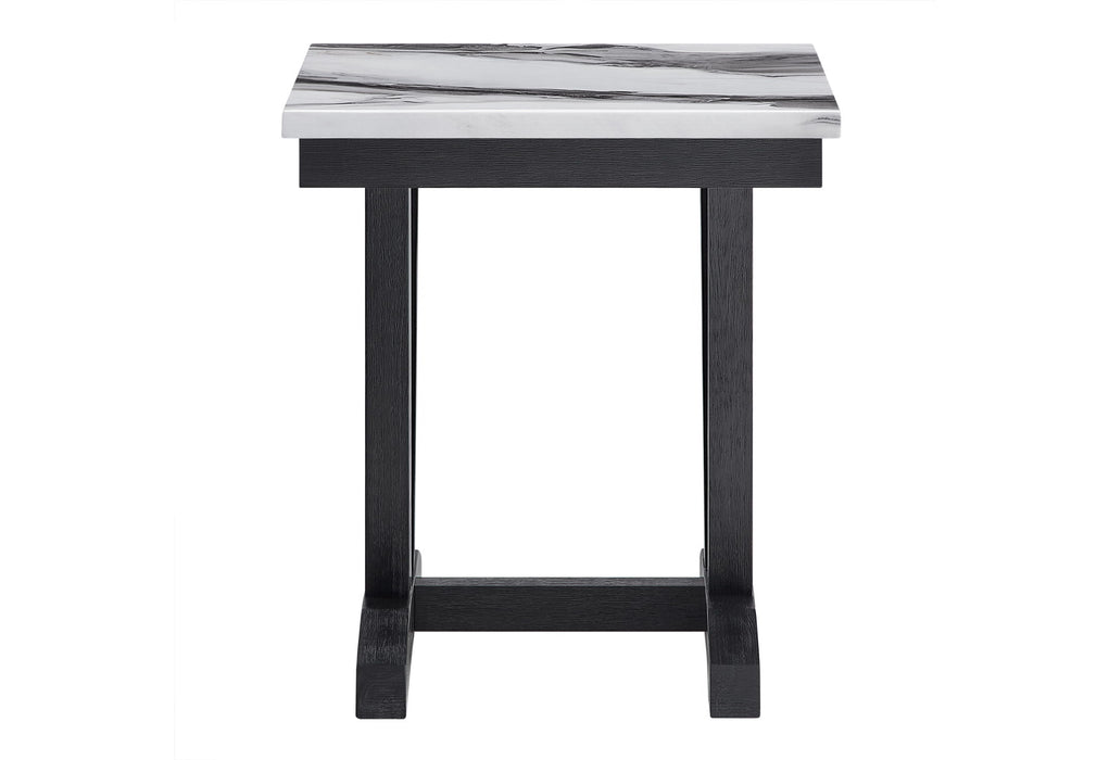 T1319 - End Table - Black / White