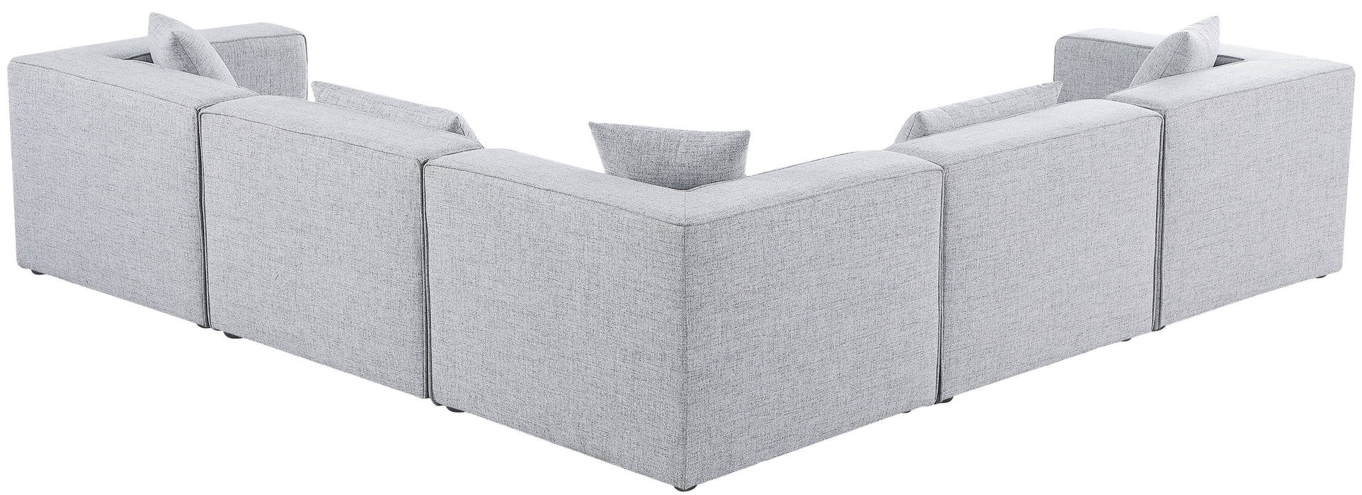 Cube - Linen 5 Piece Modular Corner Sectional