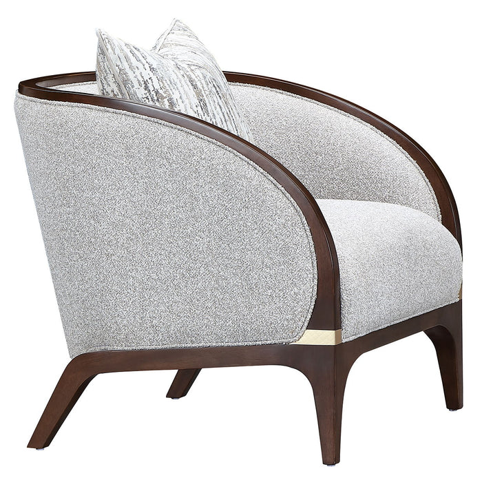 Houston - Matching Chair - Pebble / Walnut