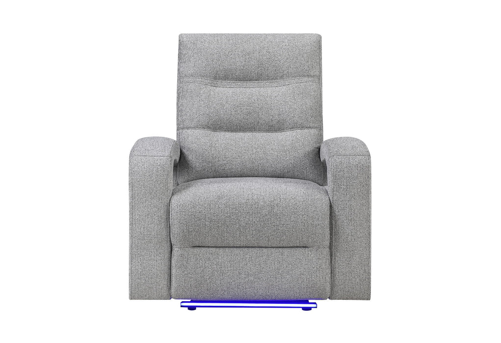 U6611 - 15 Power Reclining Sofa / Power Console Reclining Loveseat - Dark Gray