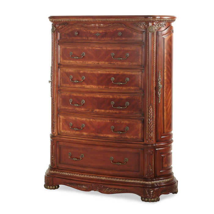 Cortina - 6-Drawer Chest - Honey Walnut