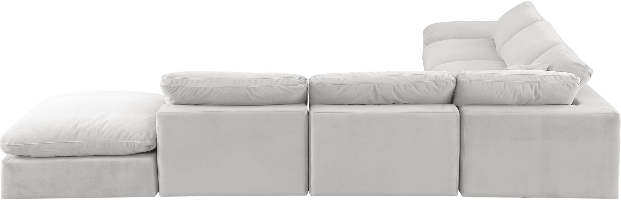 Comfy - 7 Piece Velvet Modular Corner Sectional