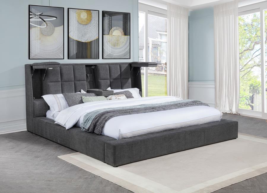 Dreux - Upholstered Panel Platform Bed