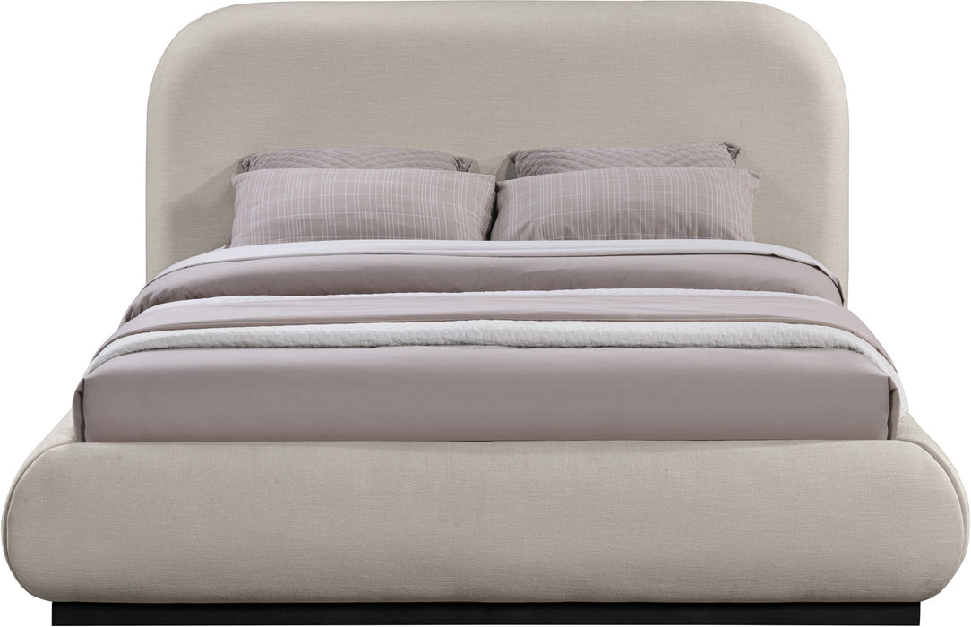 Vaughn - Chenille Bed With Black Base