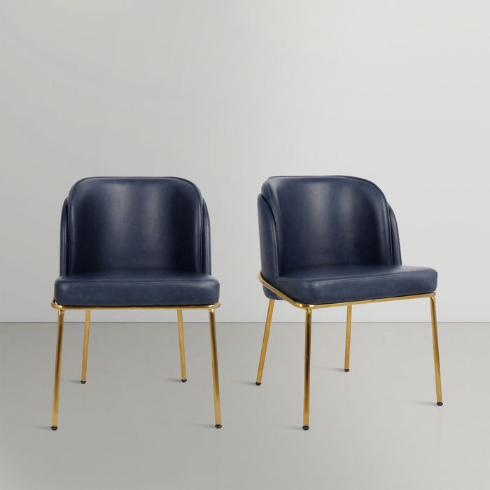 Jagger - Dining Chair (Set of 2) - Gold Base