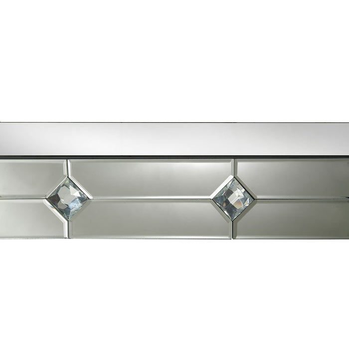Hessa - Console Table - Mirrored & Faux Rhinestone