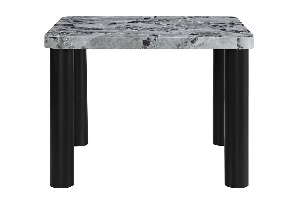 D5473 - 7 Piece Dining Room Set (Bar Table And 6 Bar Stools) - Black / Gray