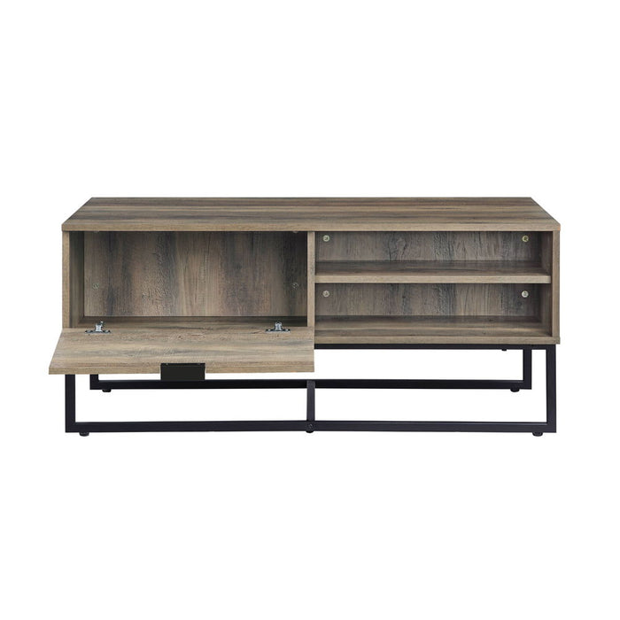 Homare - Coffee Table - Rustic Oak & Black