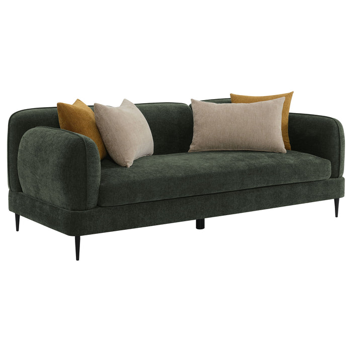 Jade - Chenille Upholstered Modern Track Arm Sofa