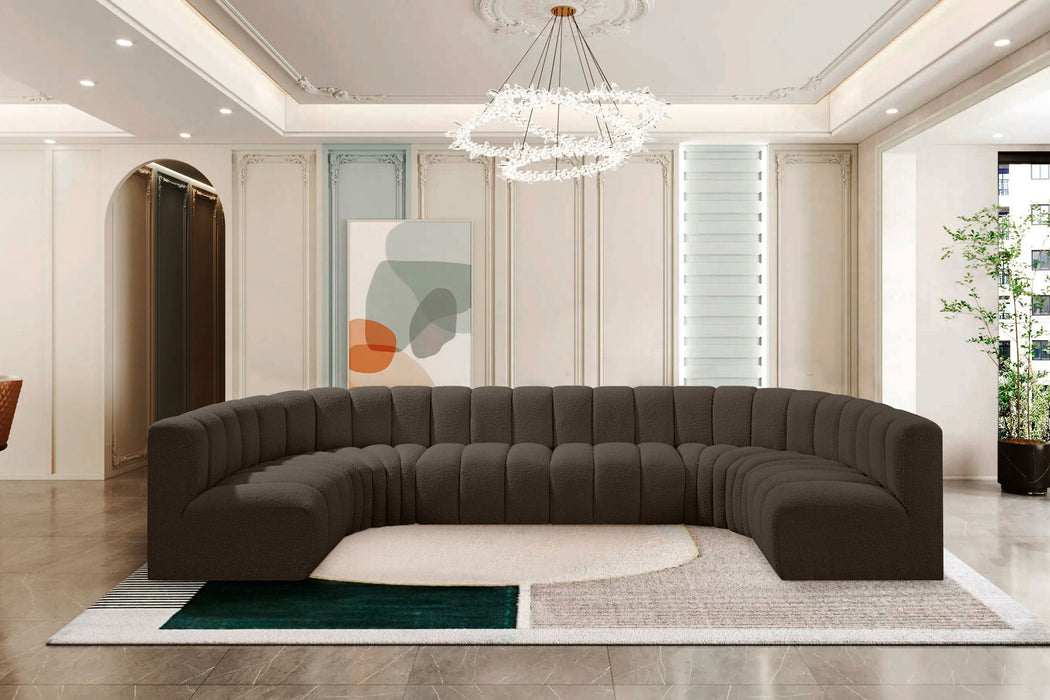 Arc - Boucle Fabric 8 Piece Modular Sofa