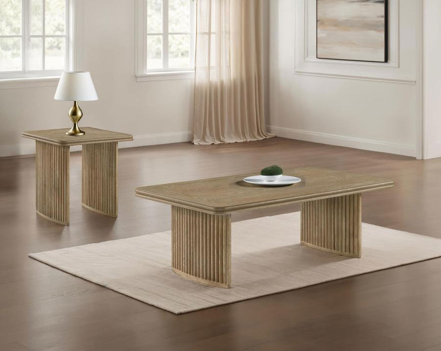 Adina - Wood Coffee Table Set