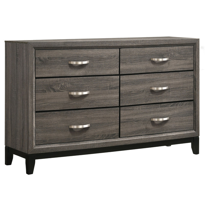 Watson Four-piece California King Bedroom Set Grey Oak