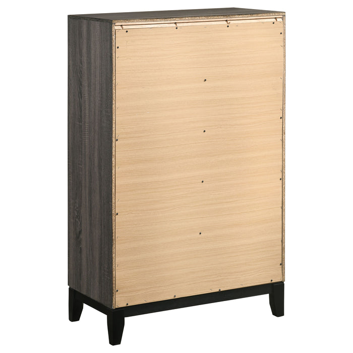 Watson Five-piece California King Bedroom Set Grey Oak