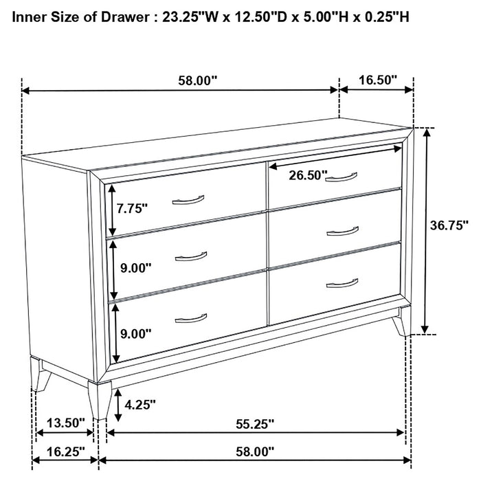Watson Four-piece Queen Bedroom Set Grey Oak