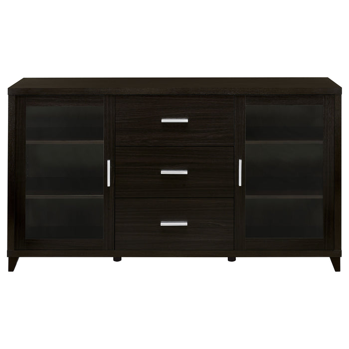 Lewes 2-door Engineered Wood 60-inch TV Stand Cappuccino